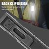Multi-functional Flashlight with Back Clip USB Rechargeable IPX4 Waterproof Work Lamp Magnetic Portable Outdoor Camping