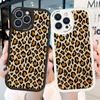 Slim Fashion Popular Tide Leopard Grain Leather Back Casing PU Leather Cover Phone Case for Huawei Honor Infinix iPhone Vivo