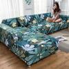 Эластичный чехол для дивана с цветочным принтом, эластичные чехлы для защиты мебели, чехлы для диванов, чехлы для диванов на 1/2/3/4 места для гостиной