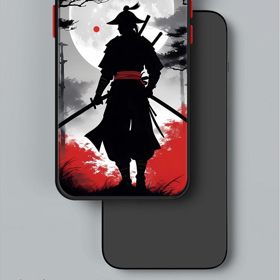 Крутой чехол для телефона с аниме-самураем для Apple iPhone 15 16 Pro XS Max 16e 13 14 Plus XR SE 7 8 12 11 Pro plus Матовый