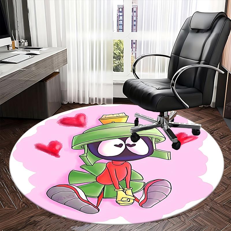 Marvin the Martian Chair Mat Round Carpet for Home Decor, Office Use, and Gifts Suitable for Bedrooms, Living Roomss0266b