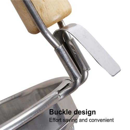 Профессиональный дуршлаг для рамена, кухонная утварь, дуршлаг для рамена, дуршлаг для удона, глубокий дуршлаг, дуршлаг для лапши из нержавеющей стали с деревянной ручкой, stainl