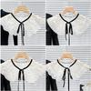 Wool Embroidered Lace Ruffle Edge Collar False Collar Tie Removable