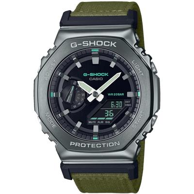 Мужские часы G-SHOCK с металлическим покрытием зеленого цвета GM-2100CB-3AJF | Эксклюзивно в Интернете | Подлинная японская модель