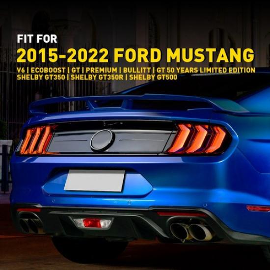 2PCS For Ford 2015- Mustang LED Rear Side Marker Light Bumper Reflector Lamp