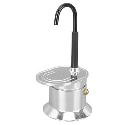 Однотрубная кофеварка Moka Pot 1 чашка 50 мл из алюминиевого сплава с носиком для плиты, итальянская кофеварка для улицы