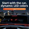 Creative Solar Warning Light Suction Cup Installation LED Atmosphere Light  Universal