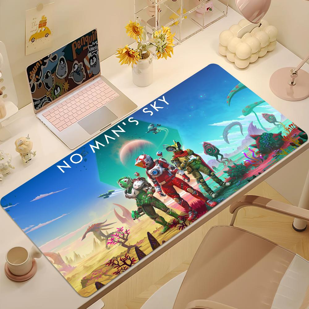 Игровой коврик для мыши No Man s Sky Нескользящий Утолщенный Большой Коврик для мыши Блокировка по краю Игровой коврик Офисный Студенческий
