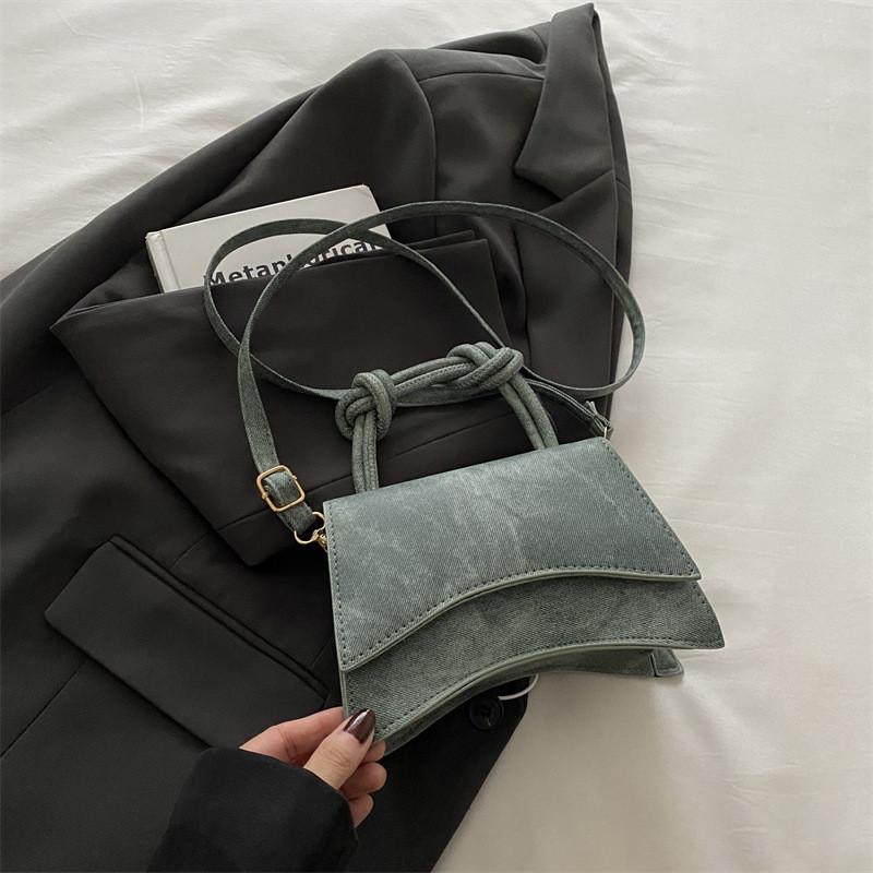 Elegant Women's Casual Pu Handbag Stylish Solid Color Small Square Bag For Fall