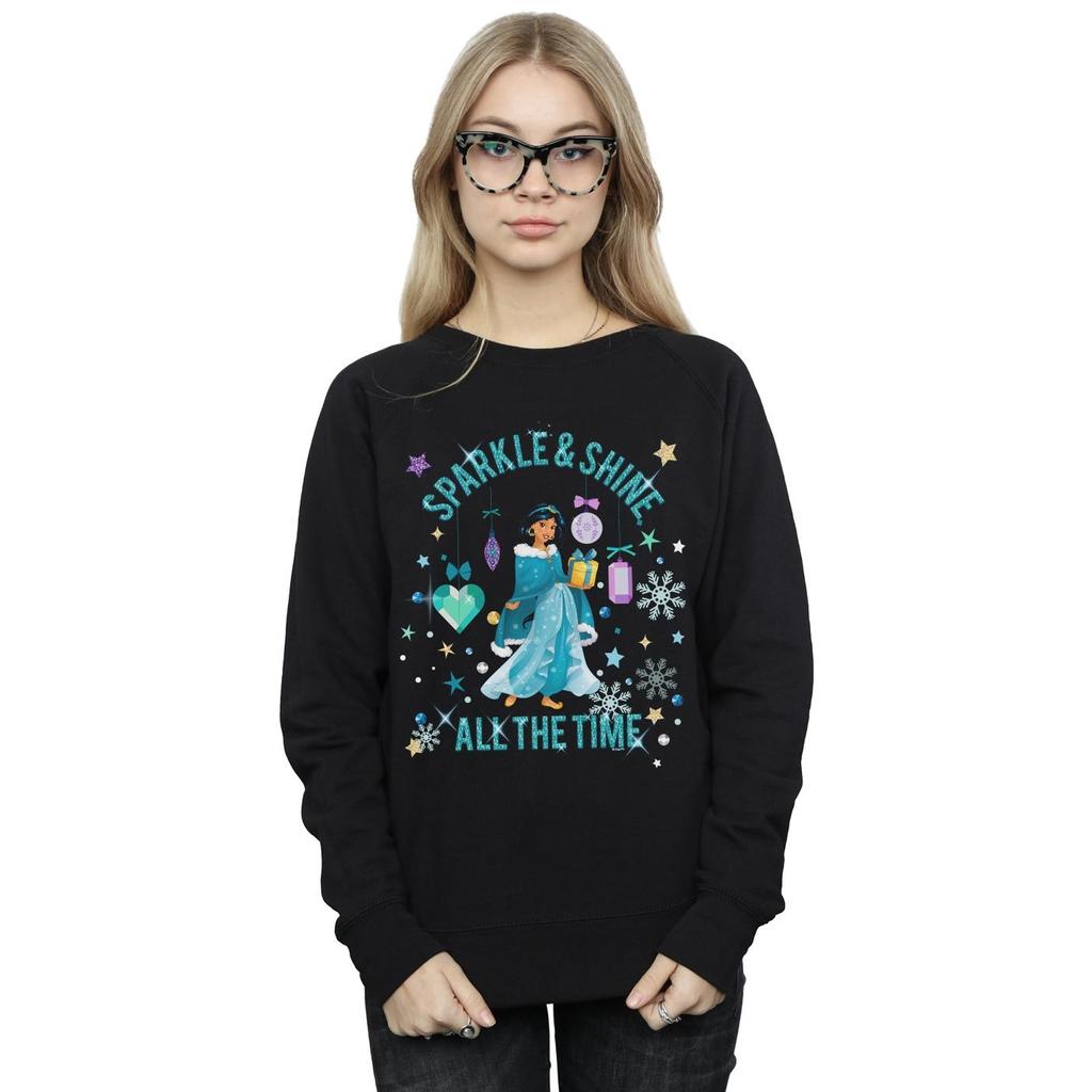 Disney Womens/Ladies Princess Jasmine Sparkle And Shine Sweatshirt