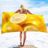 Lemon Printing Series Seaside Vacation Beach Towel Swimming Bath Towel Microfiber Sports Towel