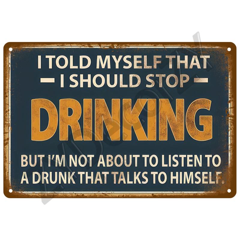 Vintage Posters Cocktail Tin Sign Plaque Metal Sign Plate Decoration Wall Art Home Decor For Bar Pub Club Man Cave Iron Painting