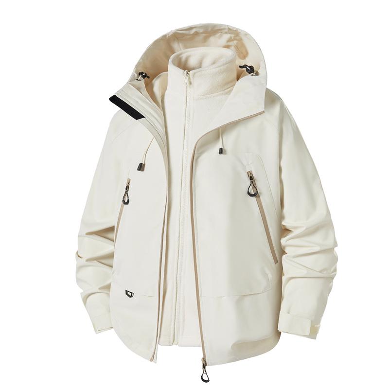 Unisex Three-in-One Outdoor Jacket: Windproof, Waterproof, Breathable, Mountaineering Autumn/Winter Style