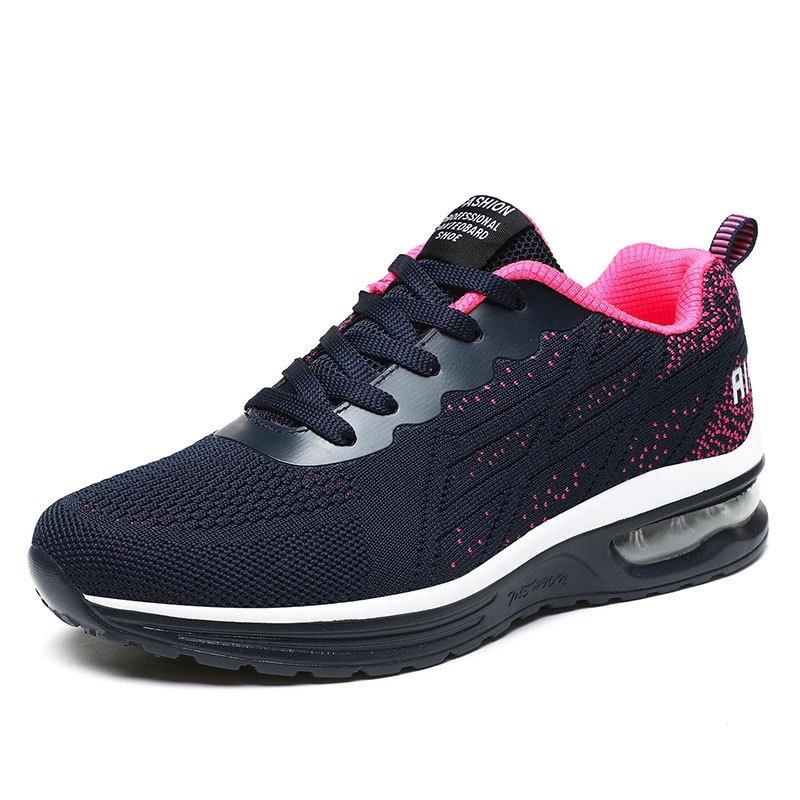 Women's shoes air cushion shock absorption running shoes women's soft sole 2025 new summer mesh breathable soft sole casual shoes