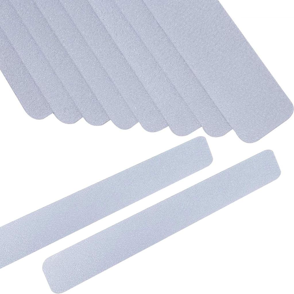 Anti Slip Tape Bath Safety Strips, 8pcs Clear Self-Adhesive Non Slip Stickers Non Skid Tread for BathTubs & Shower, 2 inch x 12 inch Rounded Corners,