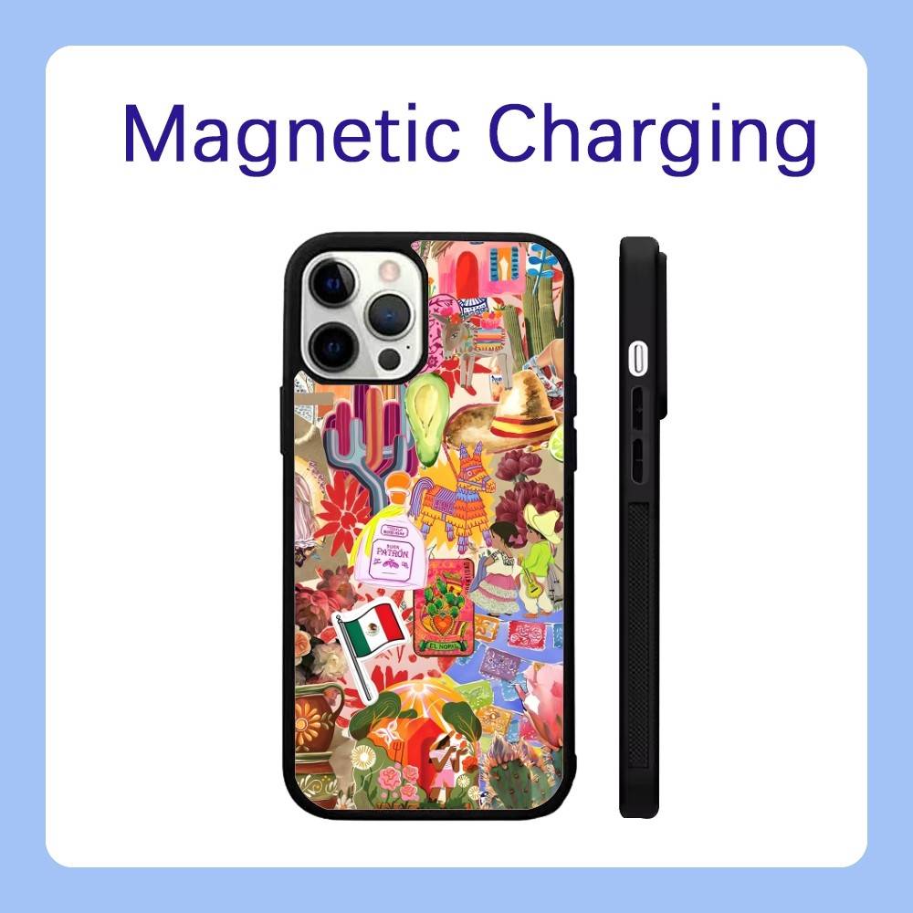 Viva Mexico Phone Case For iPhone 16,15,14,13,12,11,Pro,Max,Plus,Mini,SE Magsafe Magnetic Wireless Charging