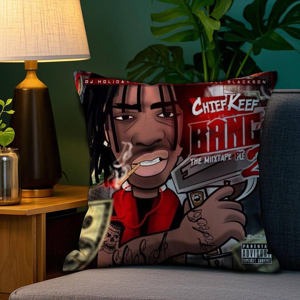Наволочка с изображением рэпера C-Chief K-Keef для дивана, гостиной, спальни, с двусторонней печатью, квадратная подушка, наволочка для подушки для сна