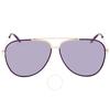 Salvatore Ferragamo Ferragamo Purple Pilot Unisex Sunglasses Sf131s 736 60