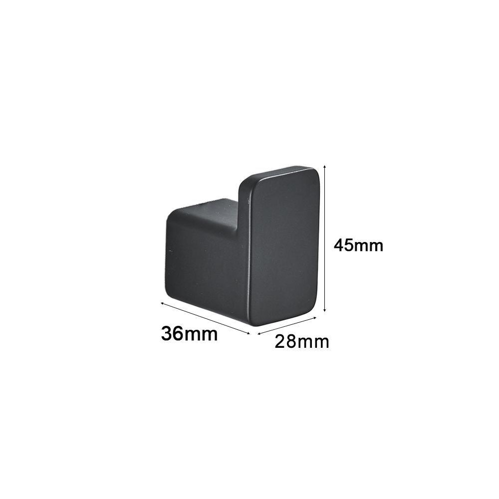 Light Luxury Aluminum Wall-Mounted Multifunction Hat Clothing Hook Space-Saving Home Decoration Accessory Black Gold White