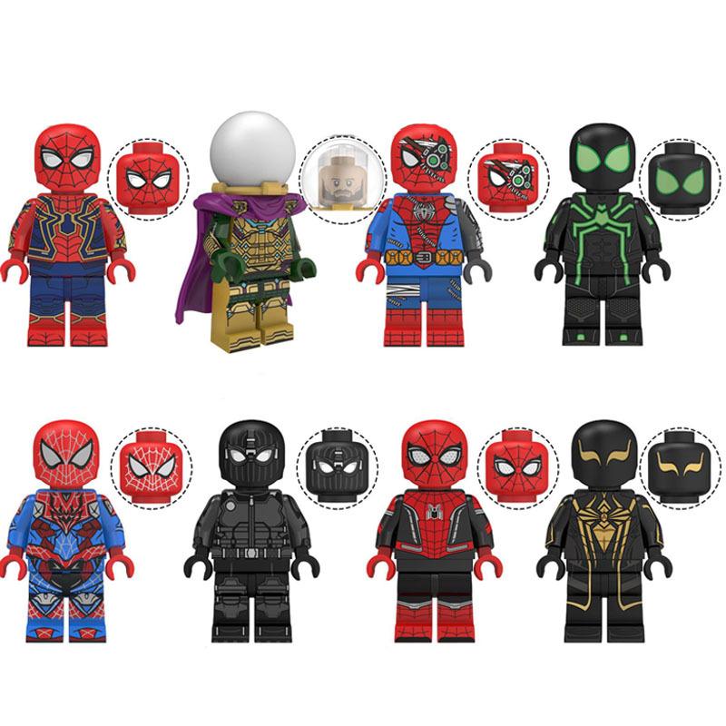 Spider-Man Building Block Figure Mini Bricks Construction Toy Model Desktop Ornament for Kids Gift