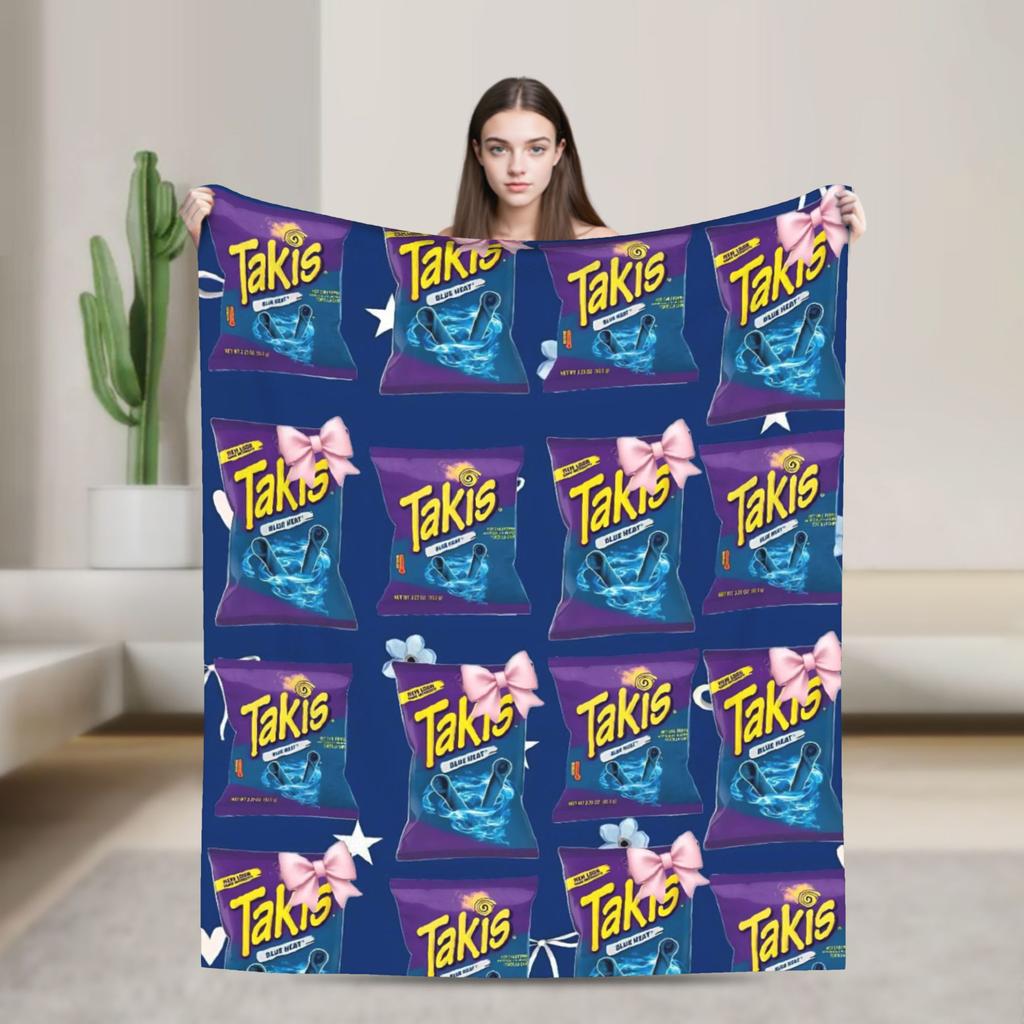Takis Chili Chips Blanket Super Warm Print Plush Throw Blanket For Living Room Picnic Flannel Bedspread Bed Cover