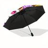 Goku Krillin & Master Roshi Dragon Ball Automatic Opening and Closing Umbrella, Lightweight 3-Fold, With Cute Cartoon Characters, Suitable for Home, O