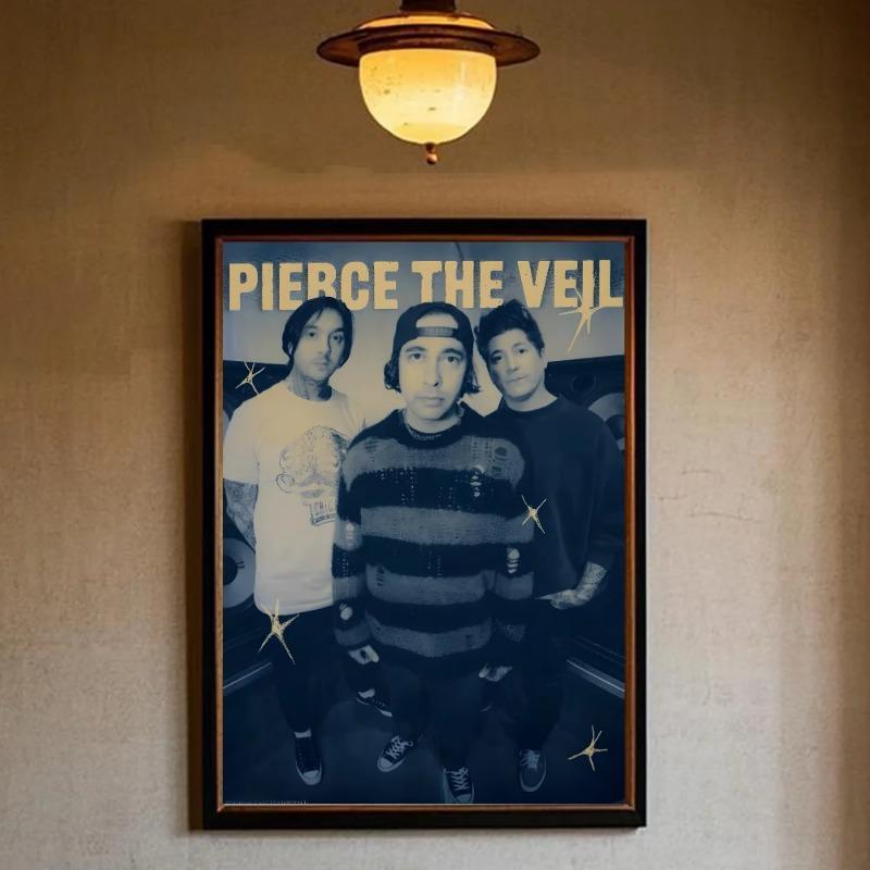 Pierce The Veil Группа Столкновение С Небом Постер HD арт липкая стена водонепроницаемый дом гостиная спальня бар эстетическое украшение