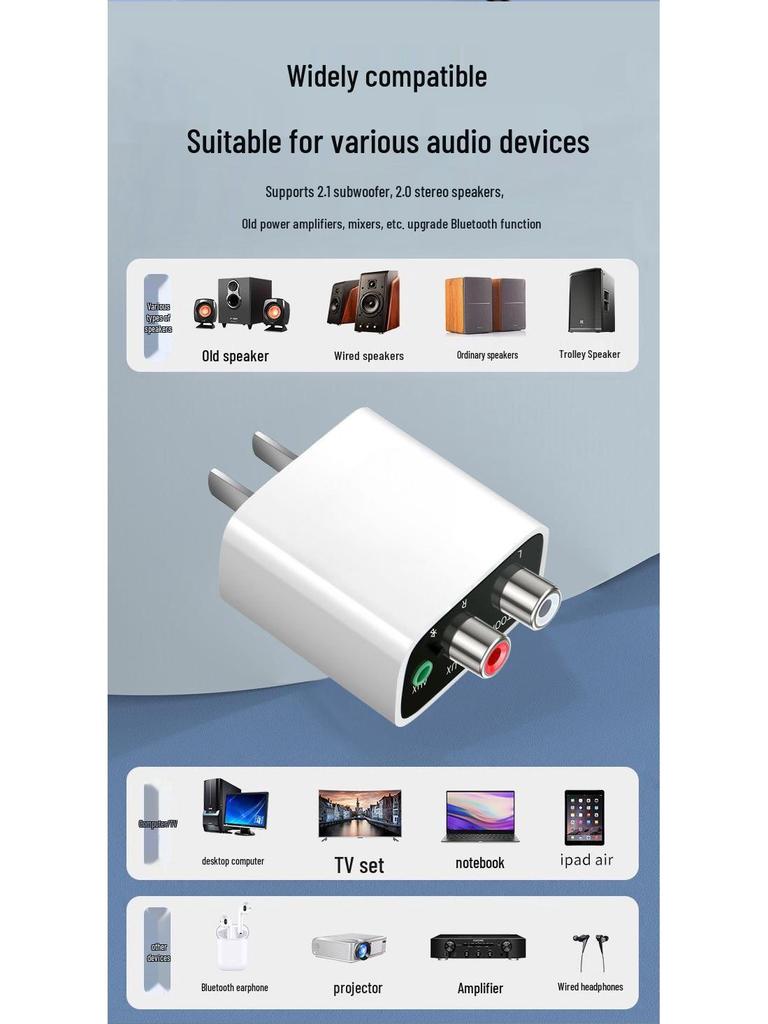 Wireless Bluetooth 5.0 Audio Receiver for Old Speaker Amplifier