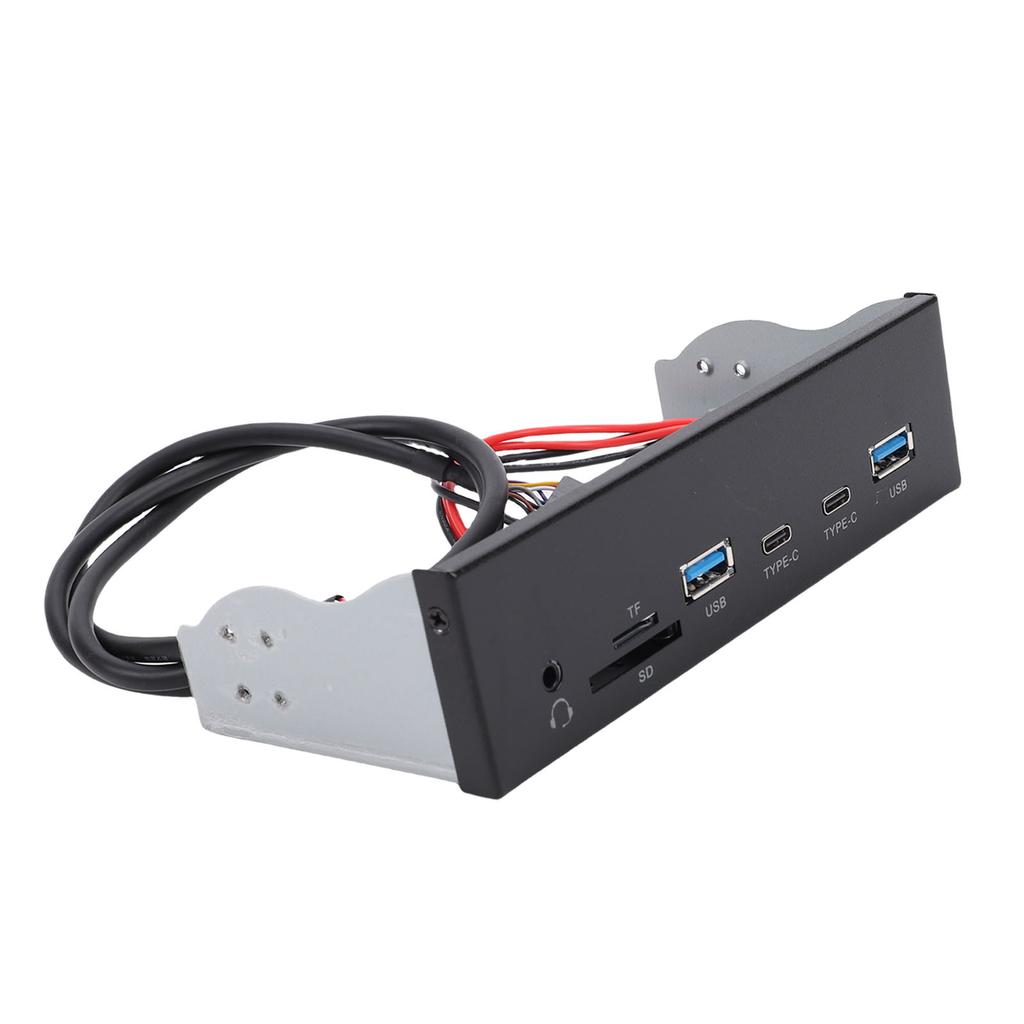 USB3.2 GEN1 концентратор на переднюю панель 5,25 дюйма 19-контактный отсек для оптического привода на передней панели с 2 портами USB 2 Type C разъемом для наушников