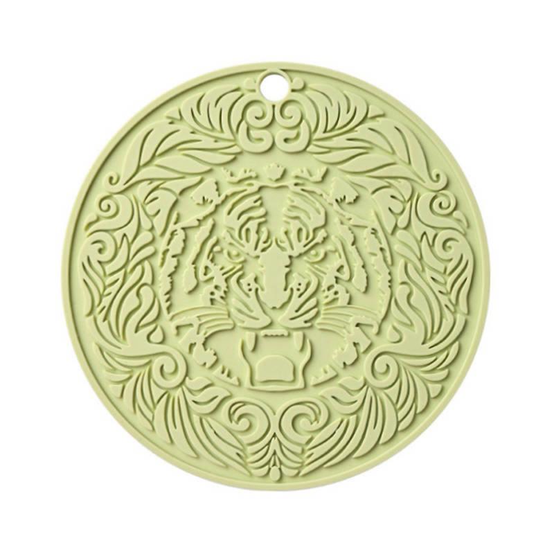 Натуральная пробка Круглый коврик для чашки Подставки для напитков Теплоизоляция Узорчатый коврик для держателя горшка Для журнального столика Настольные кухонные принадлежности