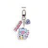 LINE FRIENDS BT21 Аниме K-pop и Мультфильмы Красивые Брелоки и Плюшевые Игрушки Милые RJ Tata и Koya Акриловые Брелоки для Рюкзака
