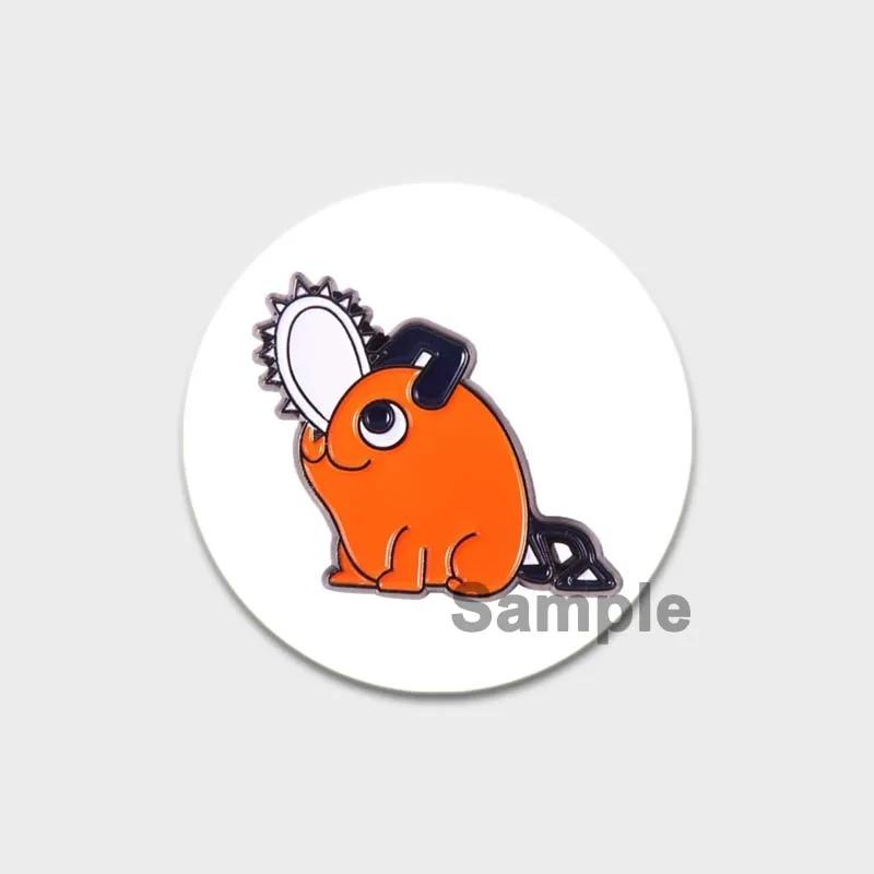 32/44/58MM Chainsaw Man Enamel Pin Brooch, Cute Anime Figure, Power Makima Lapel Pins, Backpack, T-shirt, Jewelry Accessories, Gifts