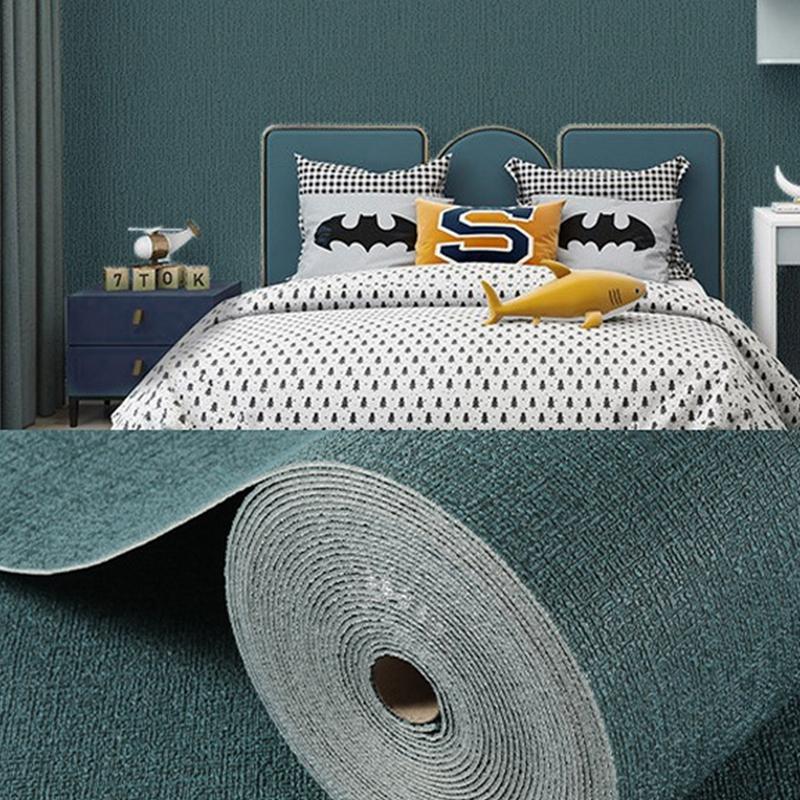 3м 3D XPE однотонные льняные обои самоклеящиеся водонепроницаемые и влагостойкие спальня гостиная фон украшение дома