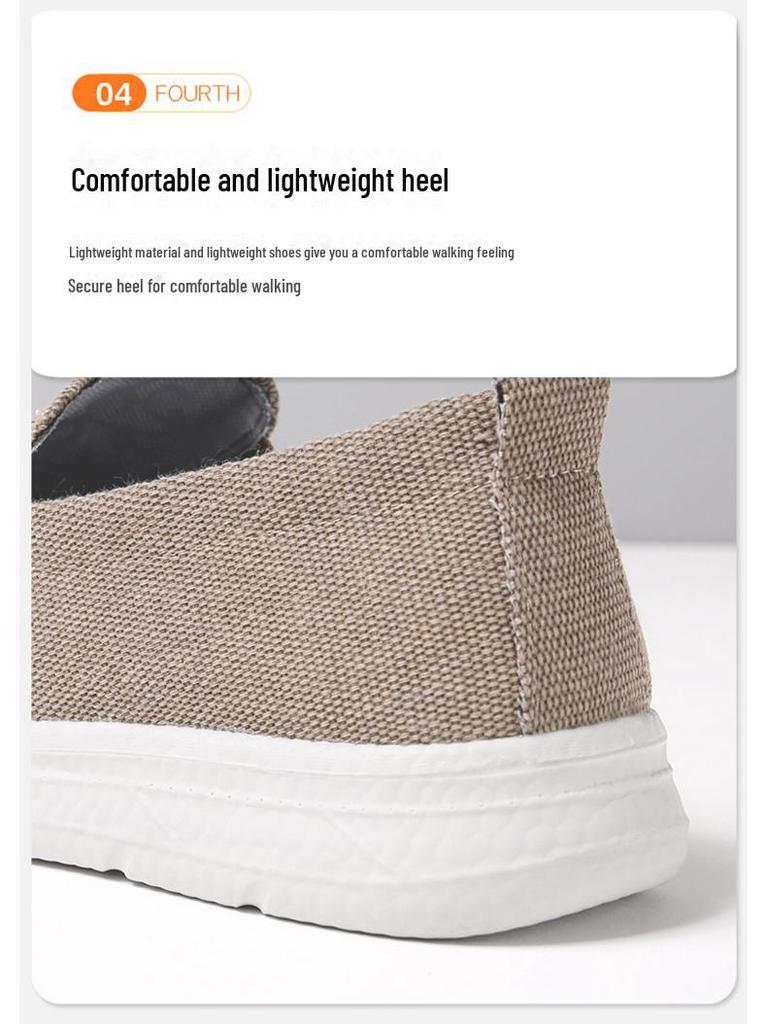 Очень большие мужские парусиновые туфли: Повседневные туфли-слипоны, размеры 45-48