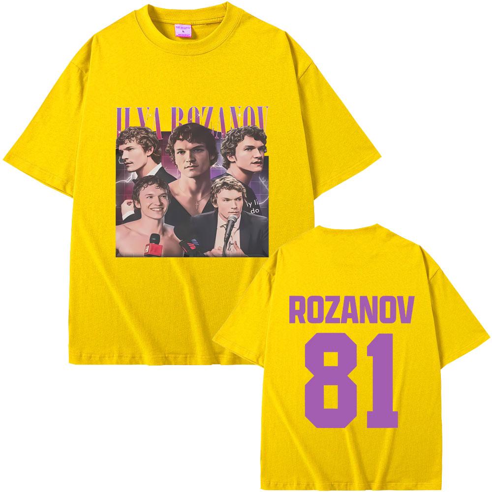 Heated Rivalry Ilya Rozanov Hollanov 81 Tshirt Men Women Casual Oversized Short Sleeve T Shirts Male Fashion Trend Streetwear