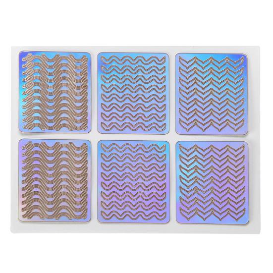 6/12/24 листа DIY дизайн ногтей виниловая форма трафарет полые шаблон направляющие наклейки