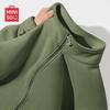 Мужской и парный флисовый свитшот Miniso в американском стиле на молнии до середины груди
