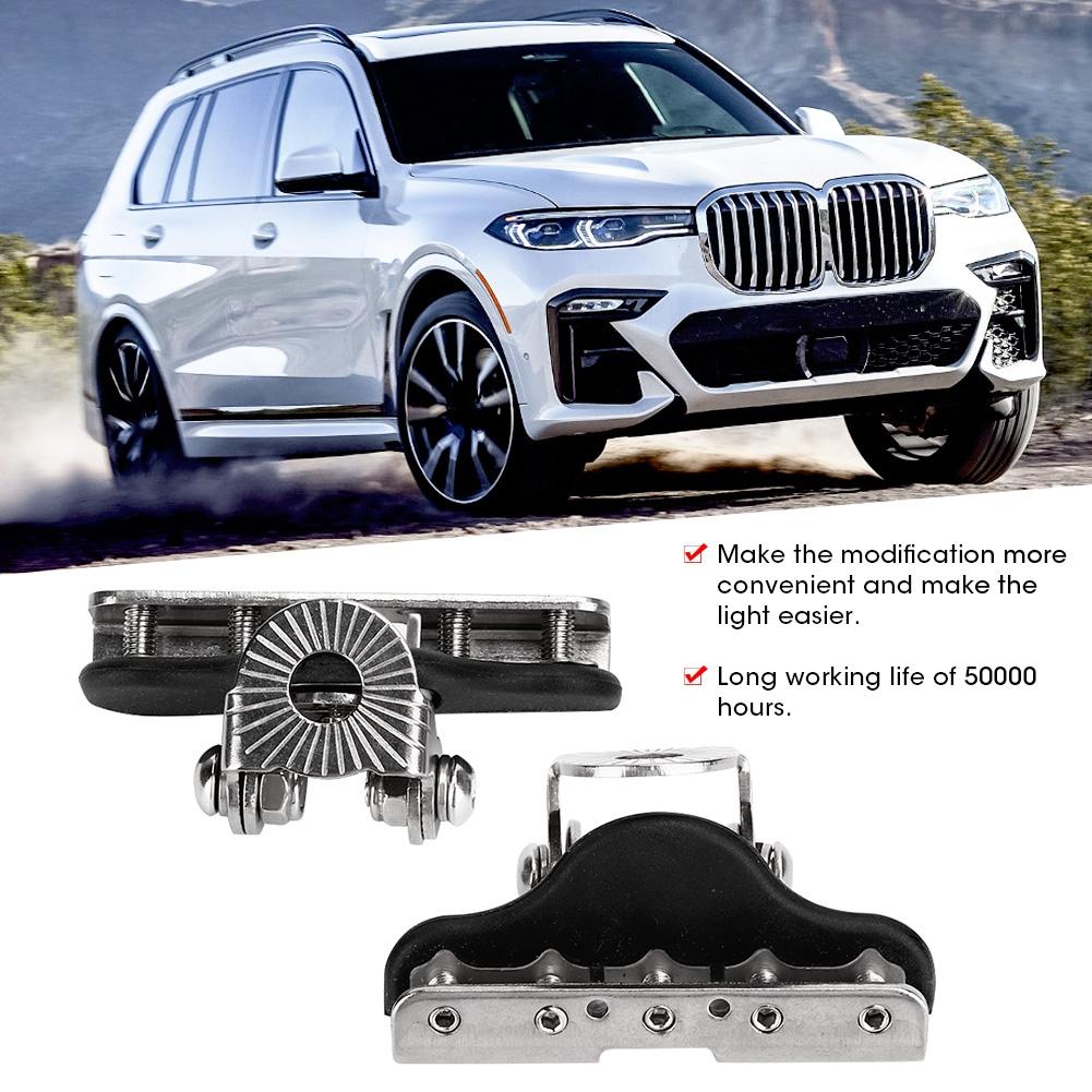 Кронштейн для светодиодной балки на капот из нержавеющей стали, поворотный, держатели для фар-искателей, водонепроницаемый IP68, универсальный автомобильный аксессуар