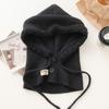 Balaclava Hat with Big Head Surrounds The Head Hat with Autumn and Winter Warm Korean Style Hat