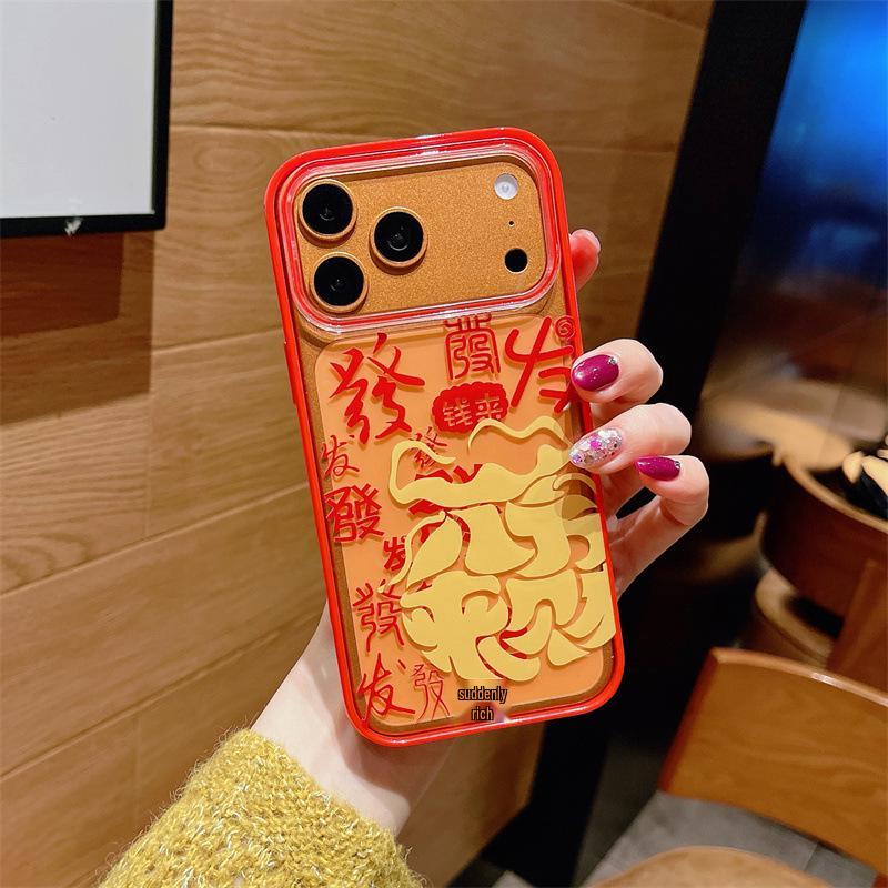 Красный Конь на Новый Год Чехол для iPhone 14/13 ProMax Защита от падения