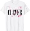 Jurassic Park Neon Pink Raptor Outline Clever Girl T-Shirt T-Shirt