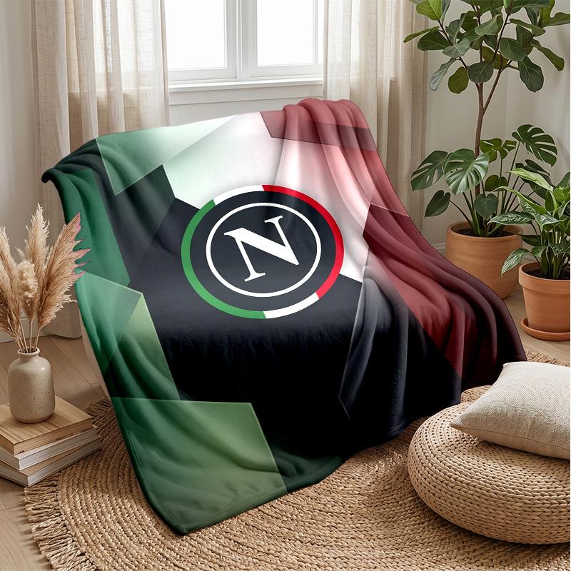 Napoli FC Soft Flannel Fleece Blanket Lightweight Cozy Warm Throw Blanket For Sofa Bed Home Decor