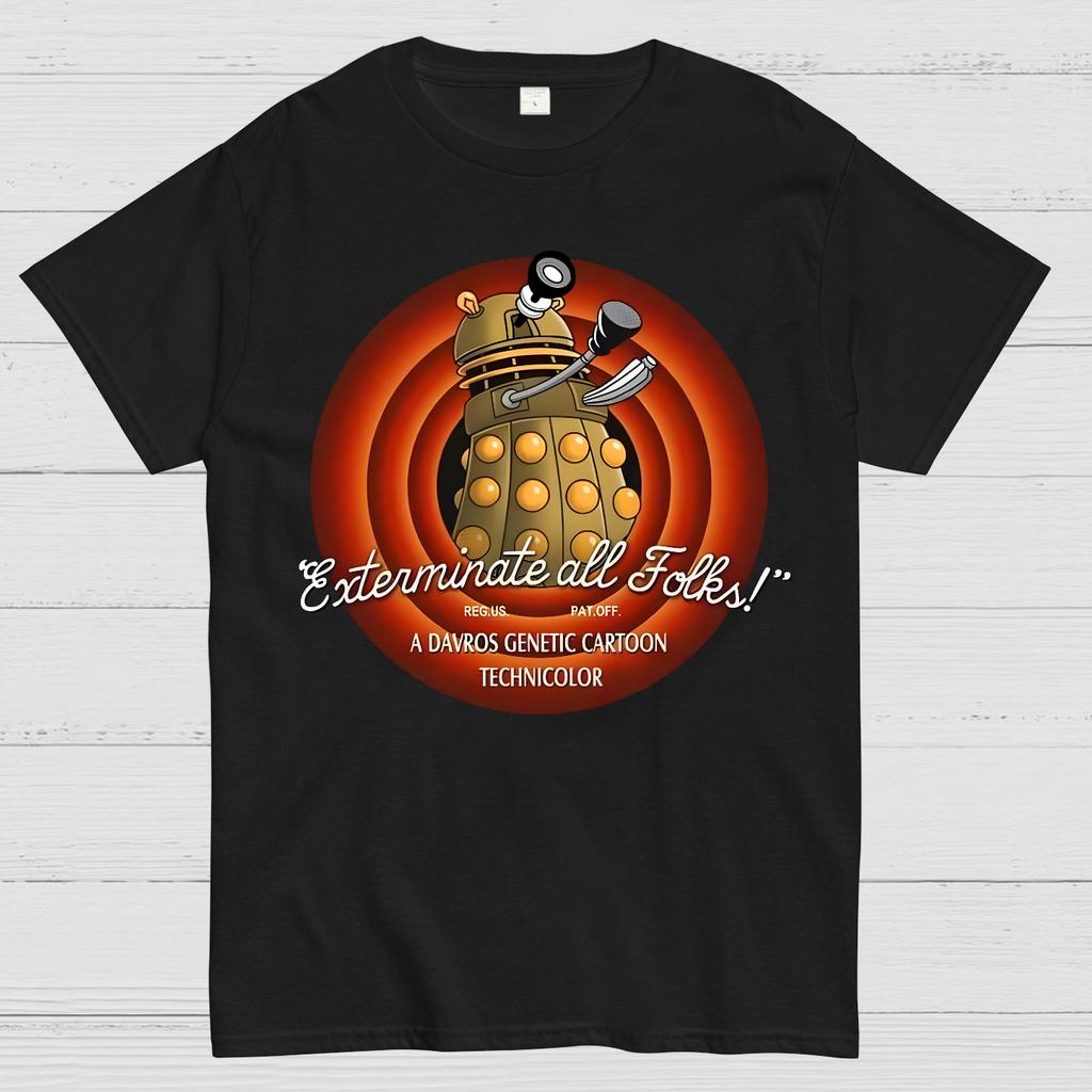 Looney Daleks Unisex 100% Cotton Summer Casual Cool Loose T-Shirt