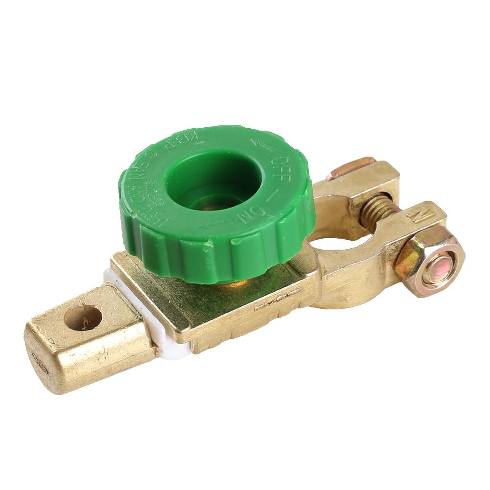 1-5Pcs Heavy Duty Battery Disconnect Isolator Cut Off Switch 12V 24V Green 17MM Fits Standard Negative Terminal Car Accessories