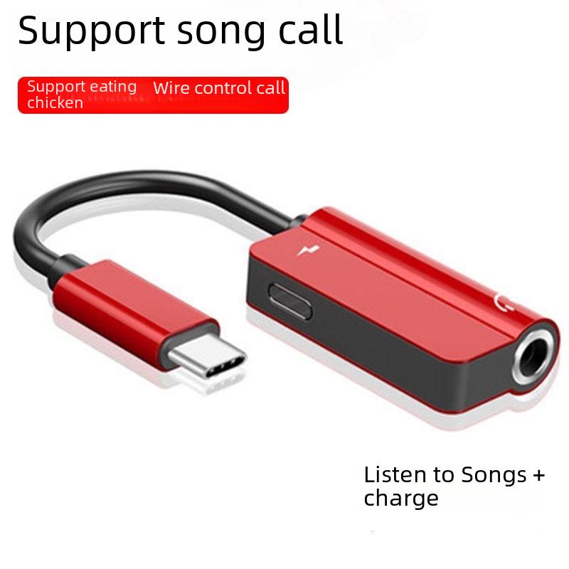 Кабель-адаптер с двумя аудиоразъемами Type-C и 3,5 мм
