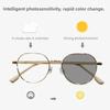 Уличные очки для близорукости с изменяющимся цветом, модная роскошная фотохромная оправа, мужские и женские винтажные готовые очки для близи
