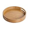 Bamboo Tea Tray Round Small Storage Trays