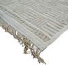 Tapis salon damier en jute naturel artisanal reliefs beige 120x160