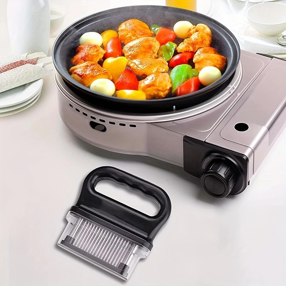 Инструмент для размягчения мяса с 48 лезвиями из нержавеющей стали — легко размягчает жесткие куски, идеально подходит для барбекю, маринования и готовки на кухне