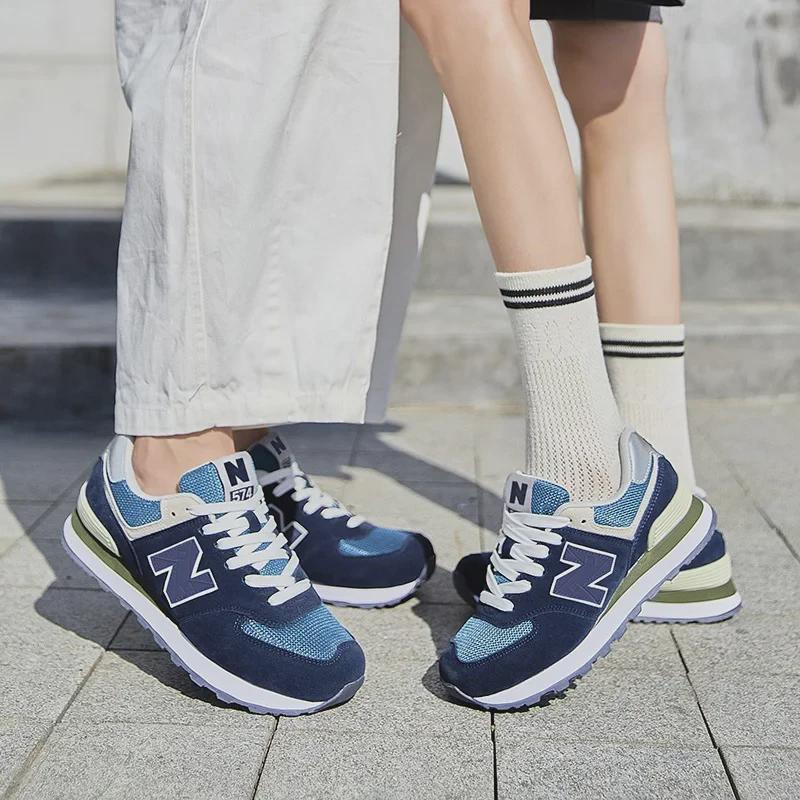 Спортивная обувь New Balance 574 на весну и осень — модные, дышащие кроссовки для бега для мужчин и женщин